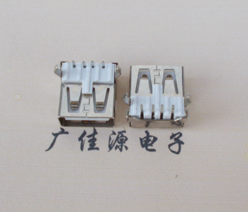 广西USB AF母座 LCP 耐高温250度280度 环保白胶芯