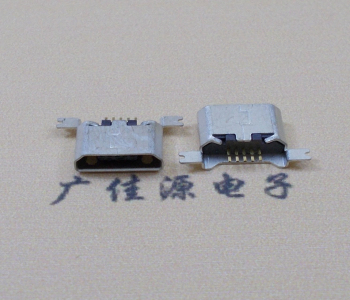 广西MK USB B Type 沉板0.9母座后两脚SMT口不卷边