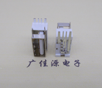 广西USB侧立式短体10.0尺寸 侧插加宽脚5A大电流插座