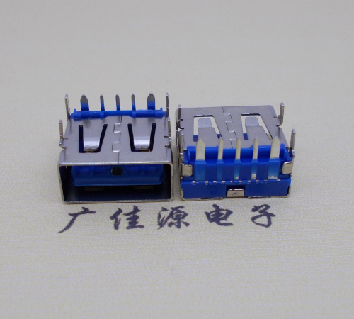 广西 USB5安大电流母座 OPPO蓝色胶芯,快速充电接口