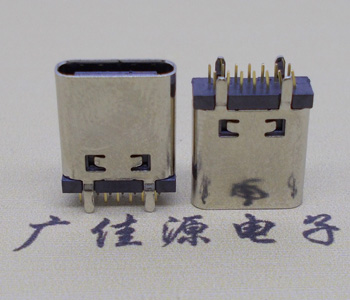 广西立式直插usb type-c14p母座长L=10.0mm