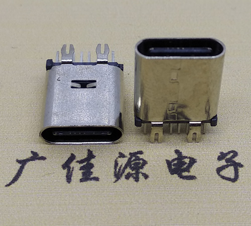 广西直立式type-c14p母座接口 usb type-c连接器