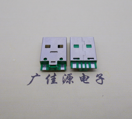 广西usb5a公头.5p焊线带ic.大电流oppo闪充